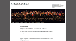 Desktop Screenshot of gotlandskorforbund.se